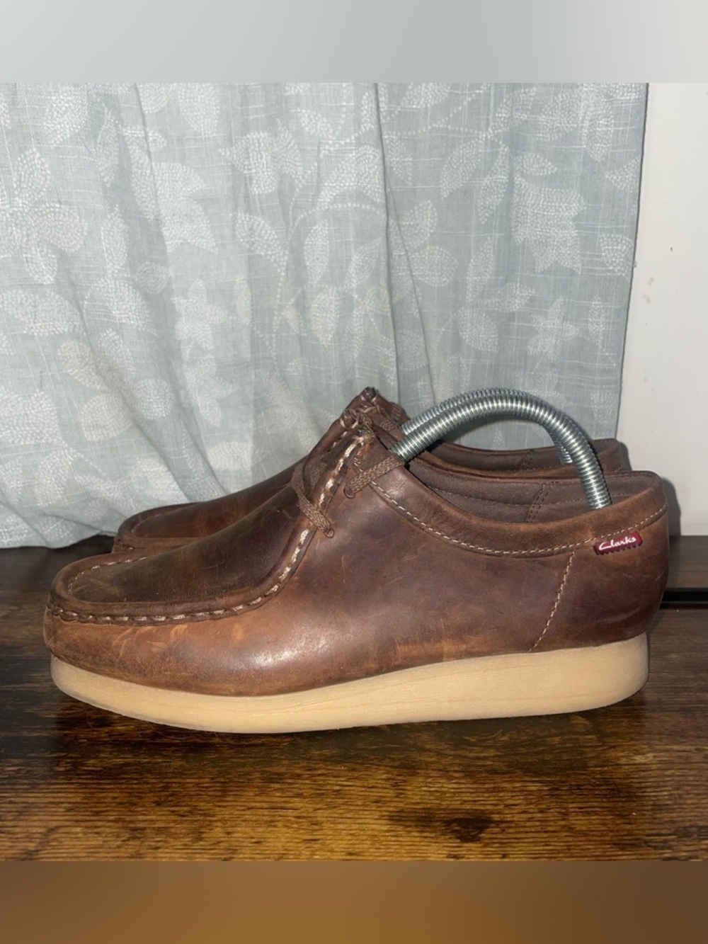Clarks Padmora Smooth Brown Leather Loafers - Wmns Sz 8.5